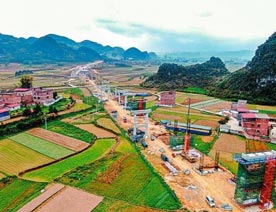 Shandong Huaan participate XinLiuNan expressway project