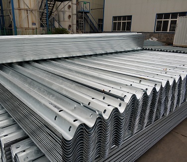Guardrail beams ready for delivery
