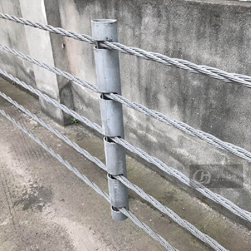High strength 5 ropes flexible cable barrier guard rails