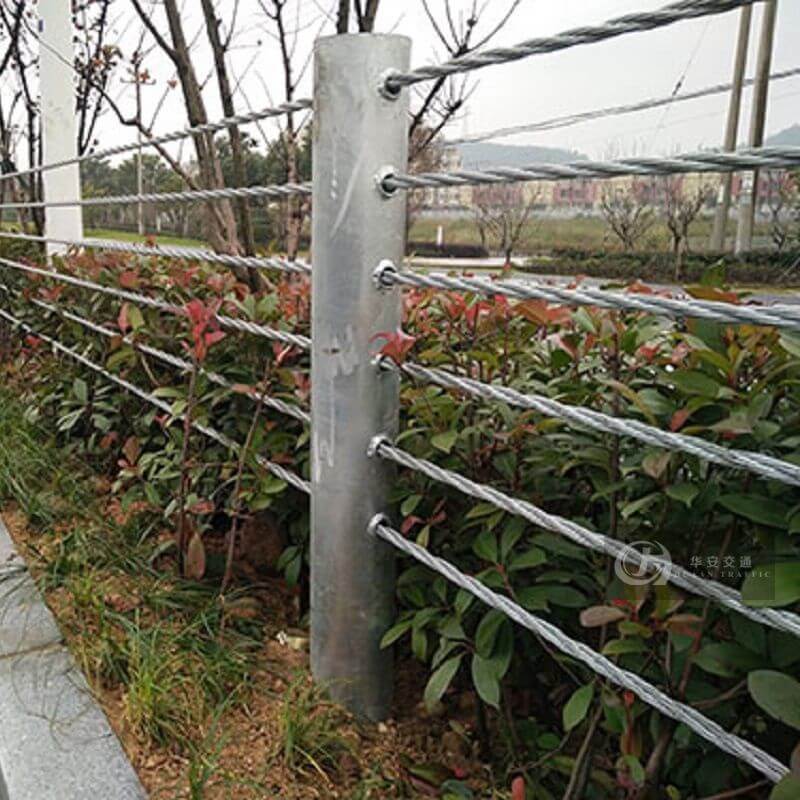 Huaan traffic facilities steel wire rope cable barrier flexible guard rails